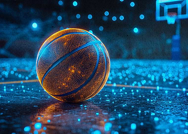 Glowing Basketball