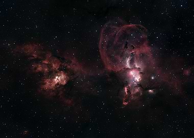 NGC 3576, Statue of Liberty Nebula