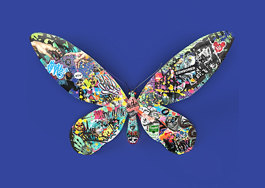 Graffiti Butterfly Art