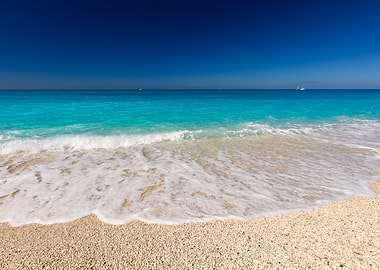 Tropical beach on the Greek island of Lefkada