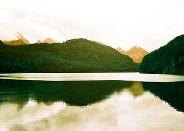 Mountain Lake Reflection in Bavaria
