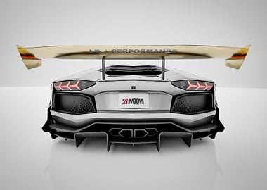 Lamborghini Aventador - Rear View