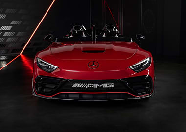 Red Mercedes-AMG Sports Car