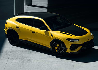 Yellow Lamborghini Urus