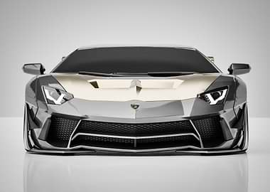 Lamborghini Aventador - Low Front View