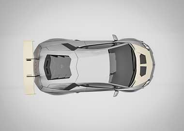 Lamborghini Aventador Top View