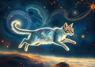 Space Planet Cat