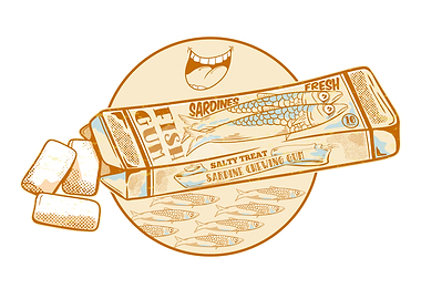 Sardine Chewing Gum
