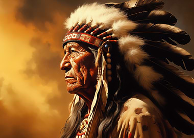 Native American Chief Portrait