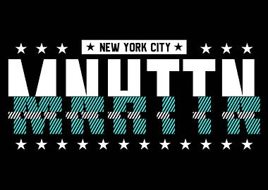 Manhattan NYC Graphic