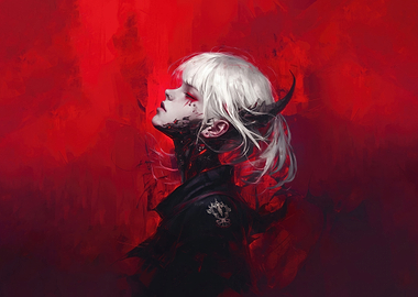 White-Haired Demon Girl