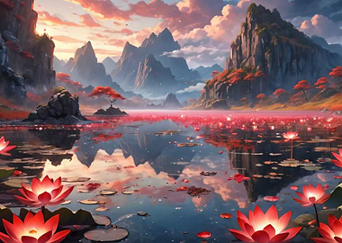 Serene Mountain Lake