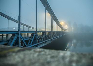 bridge in the fog