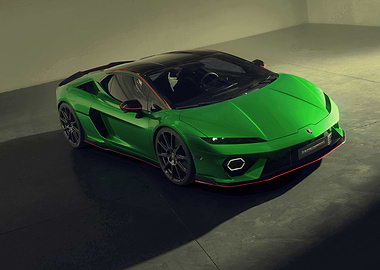 Green Sports Car