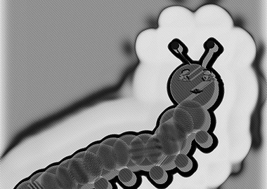 Cartoon Caterpillar Illustration