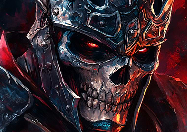 Dark Fantasy Skull Warrior