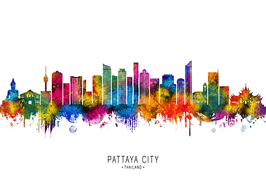 Pattaya City Skyline Thailand