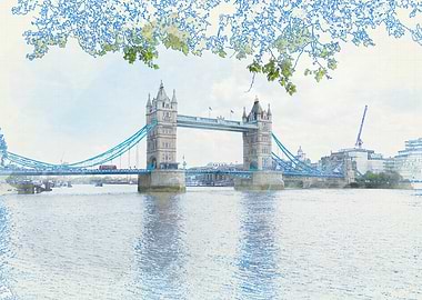 Tower Bridge Watercolor