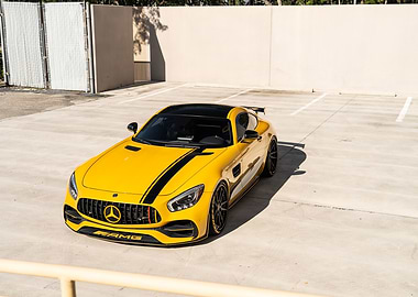 Yellow Mercedes-AMG GT