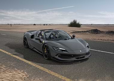 Ferrari 296 GTS in Desert