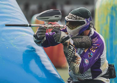 Paintball Player Action