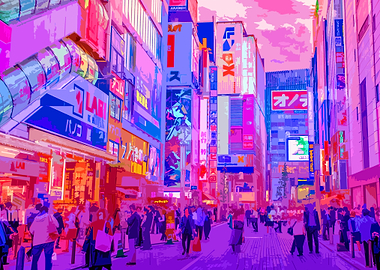 Neon Tokyo Street