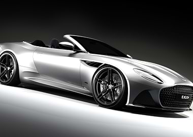 Silver Aston Martin DBS