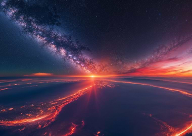 Milky Way Sunset