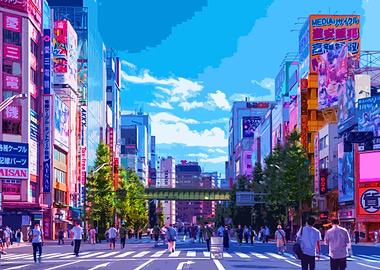 Japanese City Street