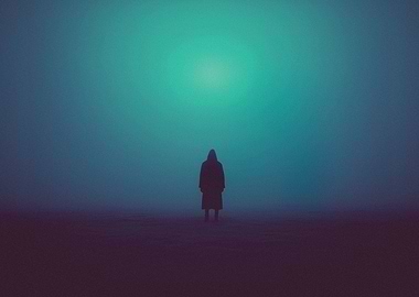 Silhouette in Deep Fog