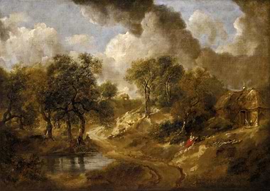 Landscape with Stream and Weir