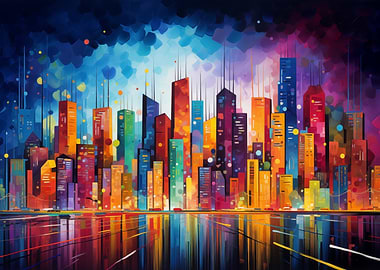 Colorful Cityscape
