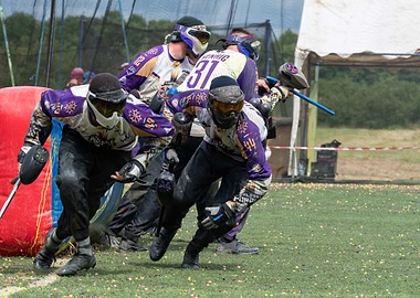 Paintball Team Action