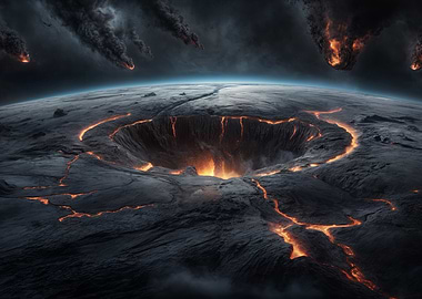 Volcanic Impact Crater