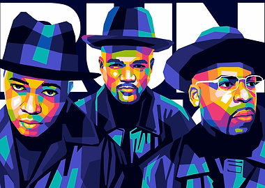 Run-DMC Pop Art Portrait