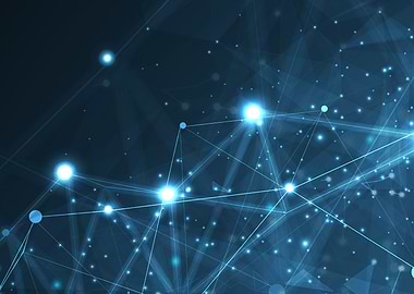 Abstract Blue Network