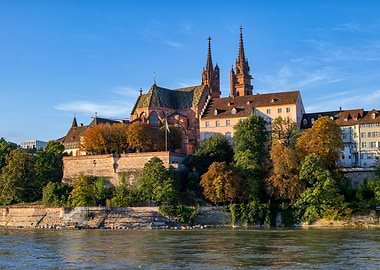 Basel Old Town In Switzerland