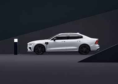 White Volvo S60 Recharge