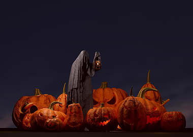 Spooky Halloween Scene