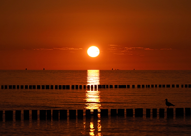 Sunset over the Baltic Sea