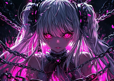 Anime Girl with Chains