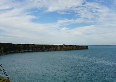 Coastal Cliffs and Blue Sky