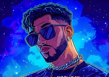 Man Sunglasses Against