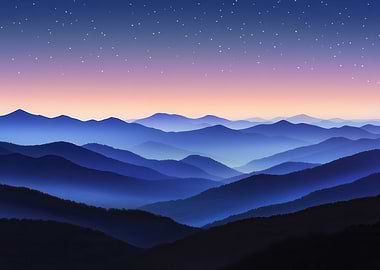 Blue Ridge Mountain Sunset