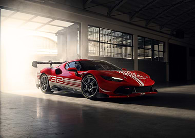 Ferrari 296 GT3 Race Car