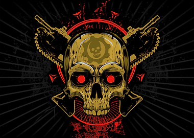 Gears of War Skull Artwork