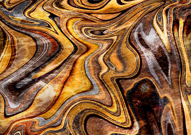 Golden Tigers Eye Abstract