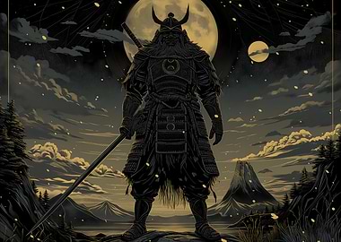 Samurai Warrior Silhouette