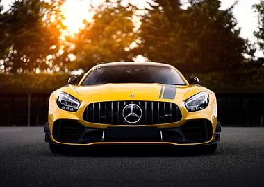 Yellow Mercedes-AMG GT