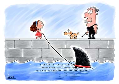 Shark on a Leash